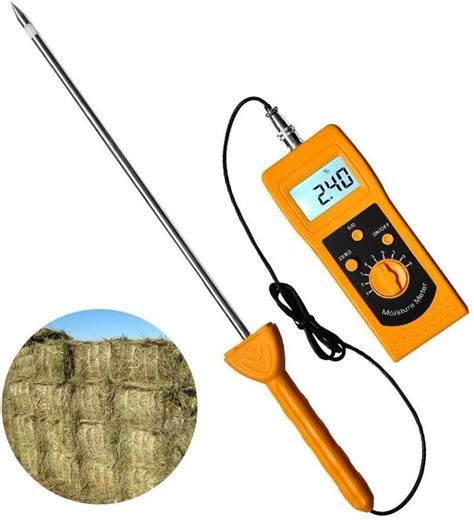 Hay Moisture Meter commercial|hay temperature and moisture tester.